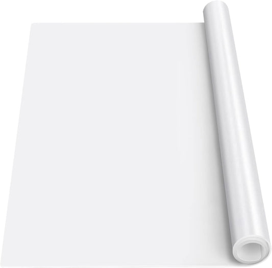 Silicone Mats for Kitchen Counter, Nonslip Silicone Mats for Crafts Countertop Protector Heat Resistant Mat (78.7” x 24” x 0.08”, Translucent)